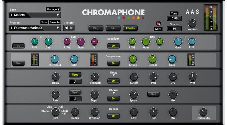 applied acoustics chromaphone 2