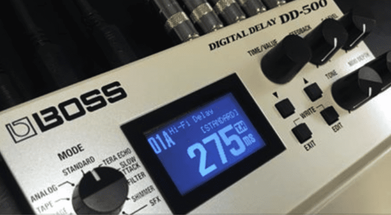 Boss DD-500 Delay pedal firmware update - gearnews.com