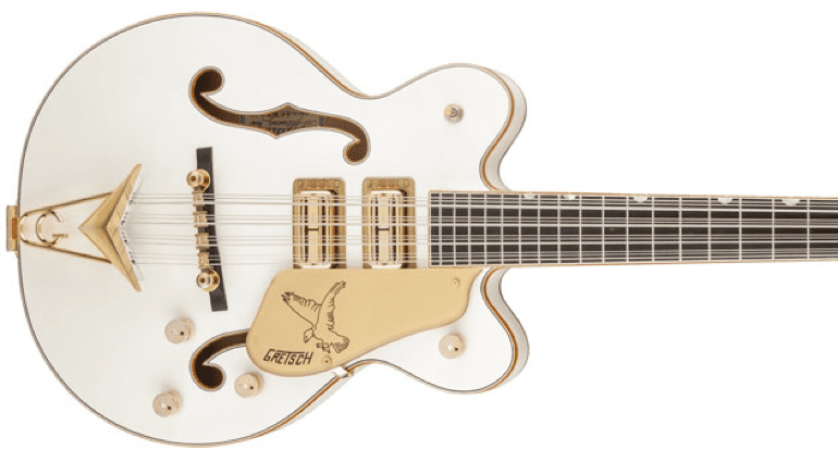 USA Custom Shop Tom Petersson Signature 12-String Falcon Bass and G6136B-TP-AWT Tom Petersson Signature 4-String Bass