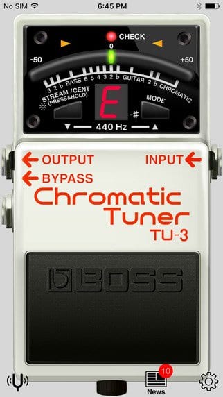 Free Boss TU-3 Tuner iTunes Guitar Bass Google Play App Stores
