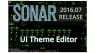 Sonar skinned with the Theme Editor