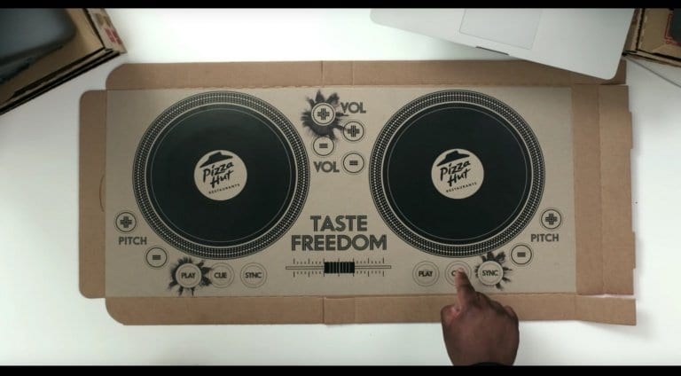 Pizza Hut Dj Box Deep Pan Beats With Extra Cheese Gearnews Com
