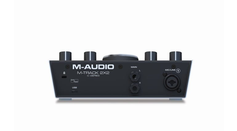 M-Audio M-Track 2X2 rear connections