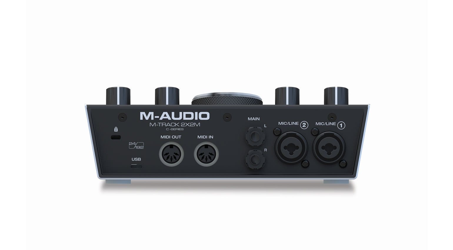 M-Audio M-Track 2X2M rear connections