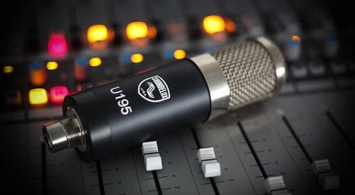 Soundelux U195 Microphone (on the console)