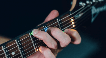 Fret Zeppelin LED guitar teaching aid on Kick Starter