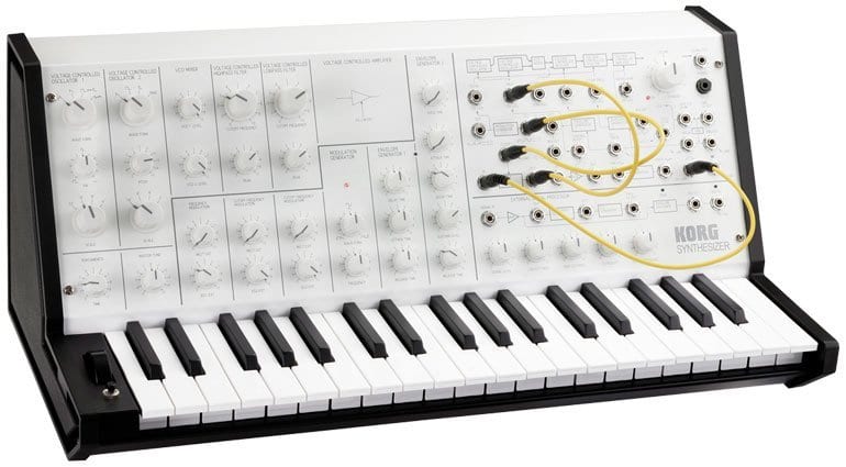 Korg MS-20 Mini Synthesizer in white