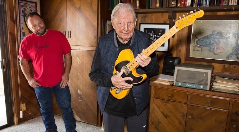 Fender Custom Shop Honours Bob Bain With Son Of The Gun Telecaster Gearnews Com fender custom shop honours bob bain