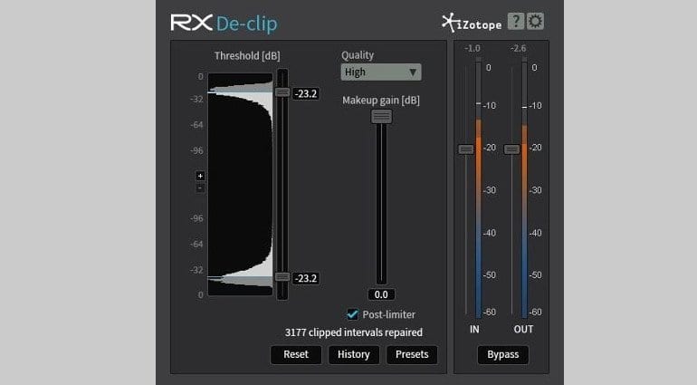 Izotope rx declop