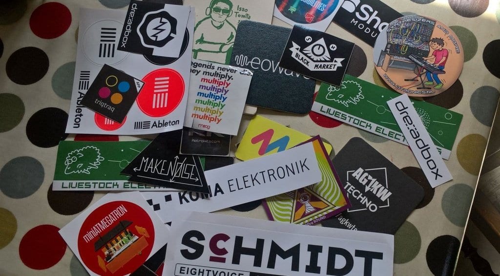 Stickers from Superbooth