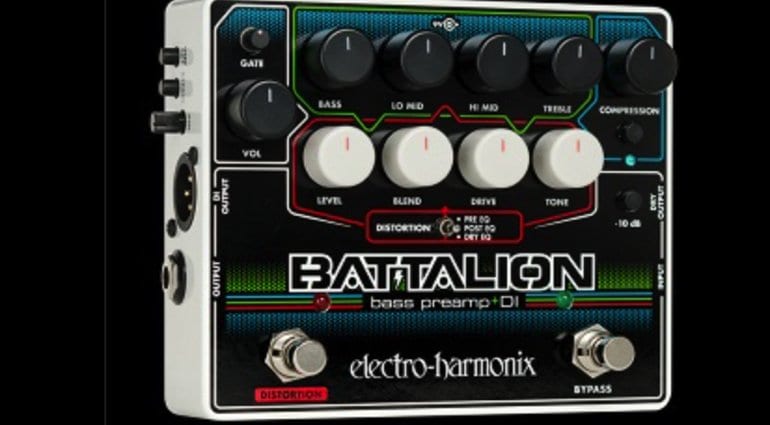 Electro-Harmonix Electro Harmonix Battalion Bass Preamp and DI Pedal 
