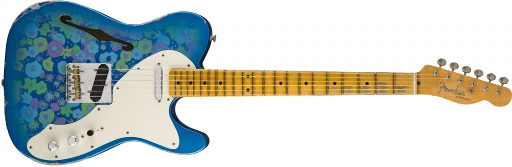 Fender 2017 LTD 50’s Tele Thinline Relic Blue Flower