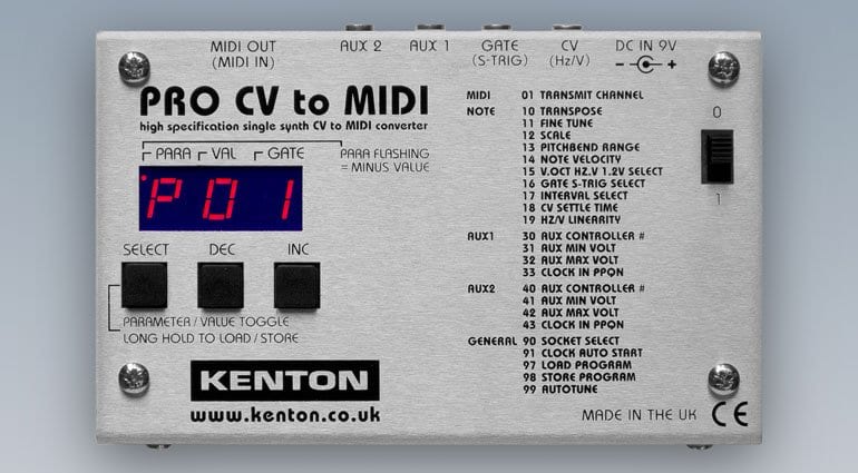 Kenton Pro Cv To Midi Single Synth Converter Gearnews Com