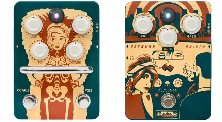 Orange Fur Coat Fuzz and Getaway Driver pedals