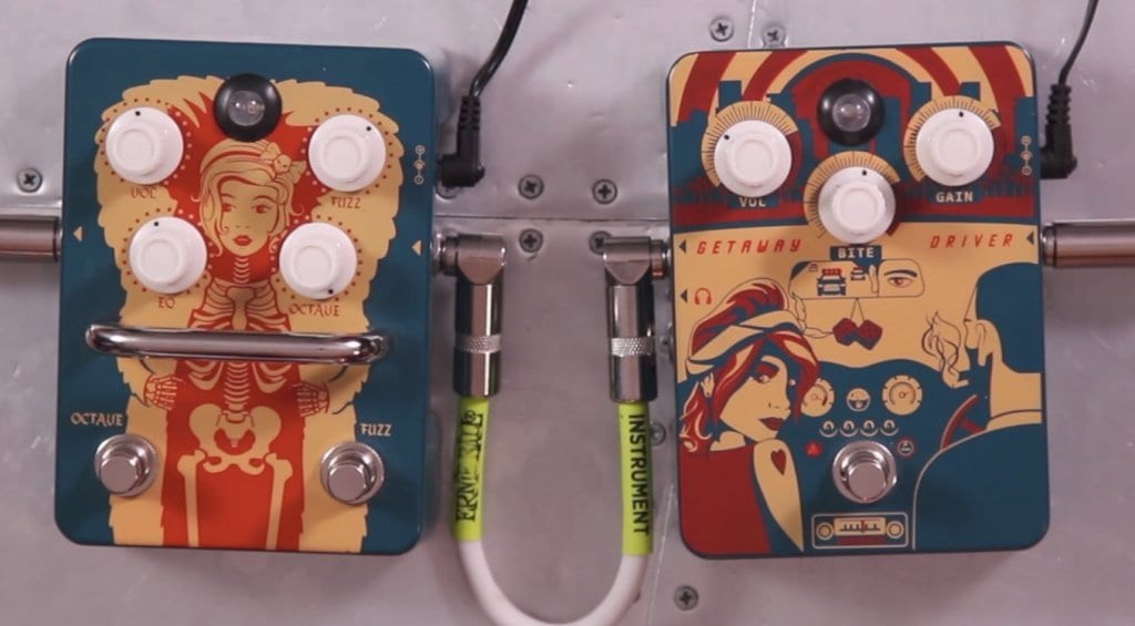 orange fur coat fuzz pedal