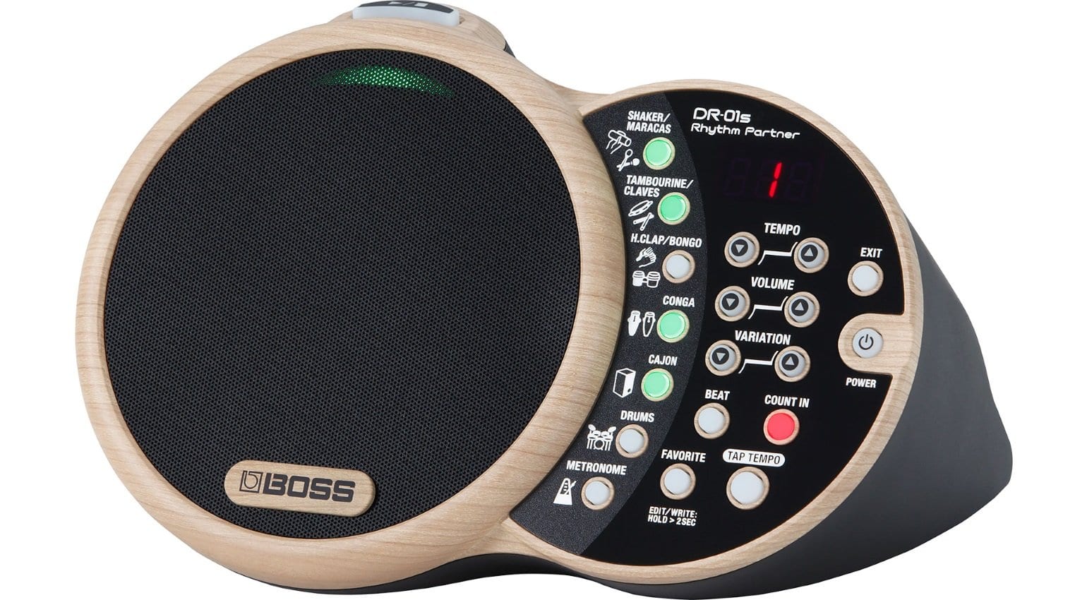 BOSS DR01S drum machine delivers organic sounds for acoustic musicians