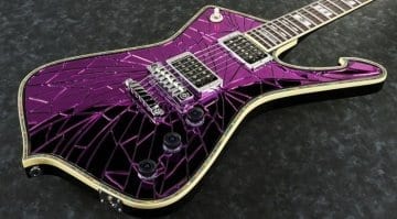 Ibanez PS2CM Paul Stanley limited edition purple cracked mirror finish