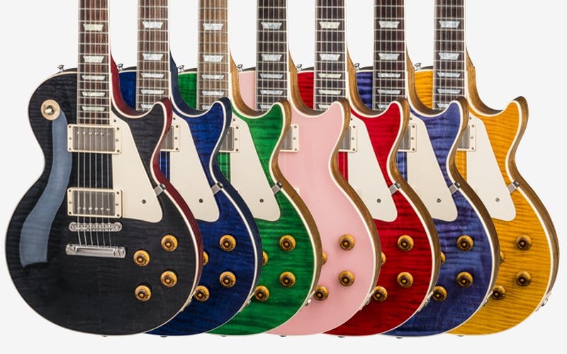 Gibson Les Paul Colors Chart