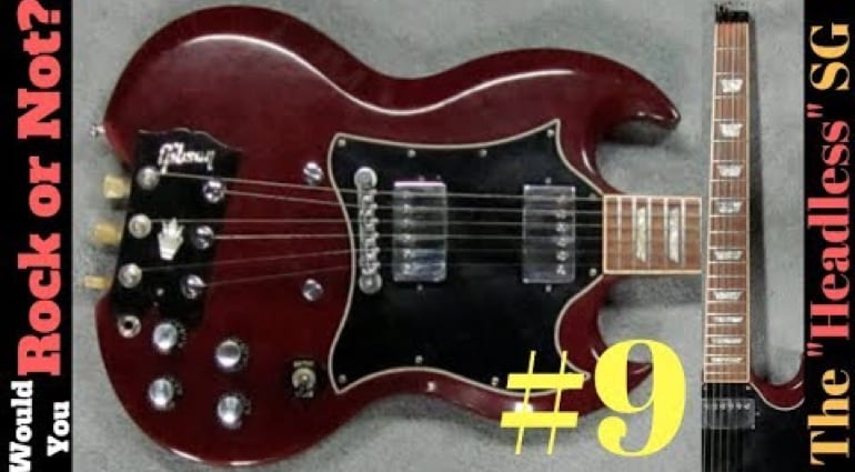 That headless Gibson SG Meme is actually a real guitar!