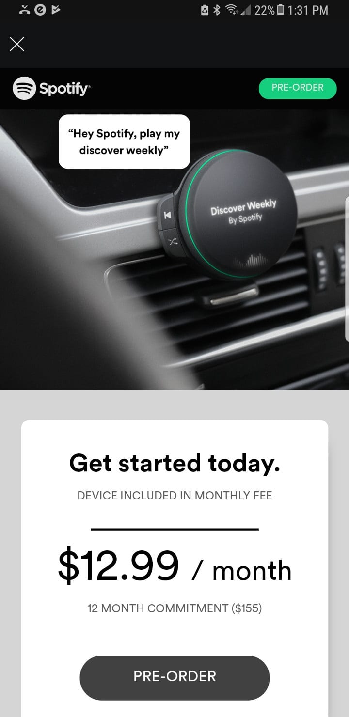 Spotify is building hardware, likely an in-car streaming player