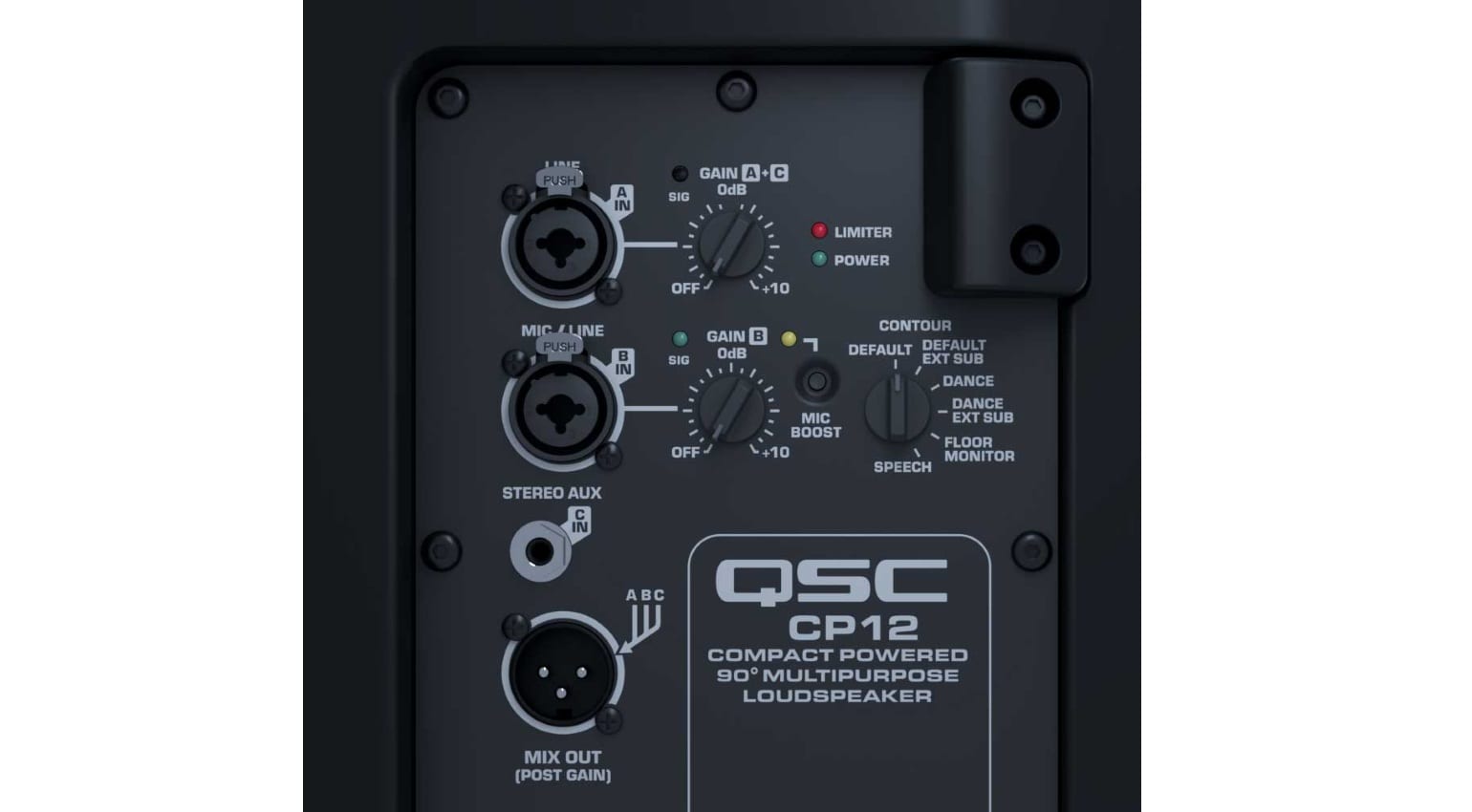 QSC CP Speaker - rear