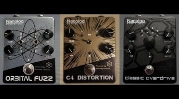 Nanolog Audio Carbon Series Orbital Fuzz, C4 Distortion and Classic Overdrive