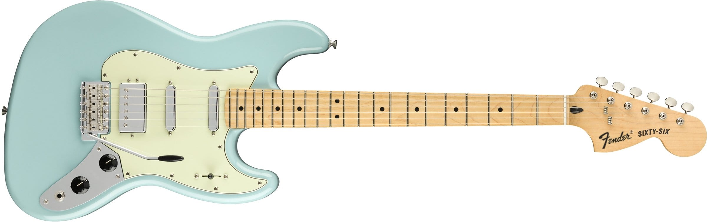 Fender Alternate Reality Sixty Six in Daphne blue