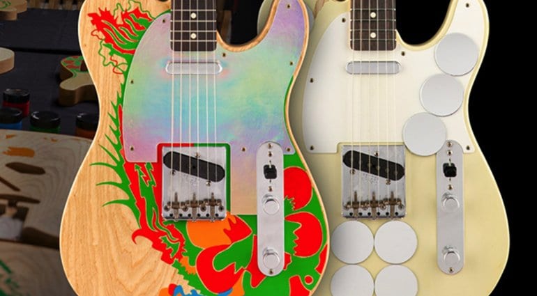 Fender Jimmy Page Mirrored and Dragon Telecasters Masterbuilt by Paul Waller