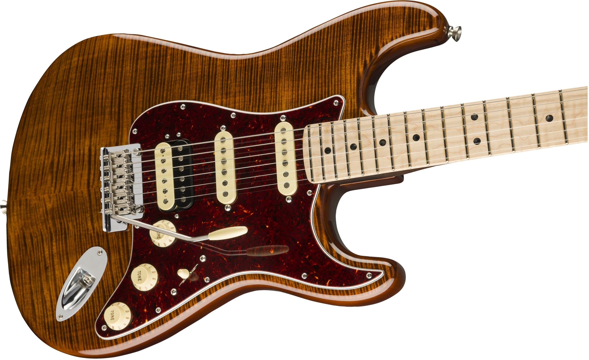 New Fender Flame Maple Top 'Rarities' Stratocaster A Strat on steroids