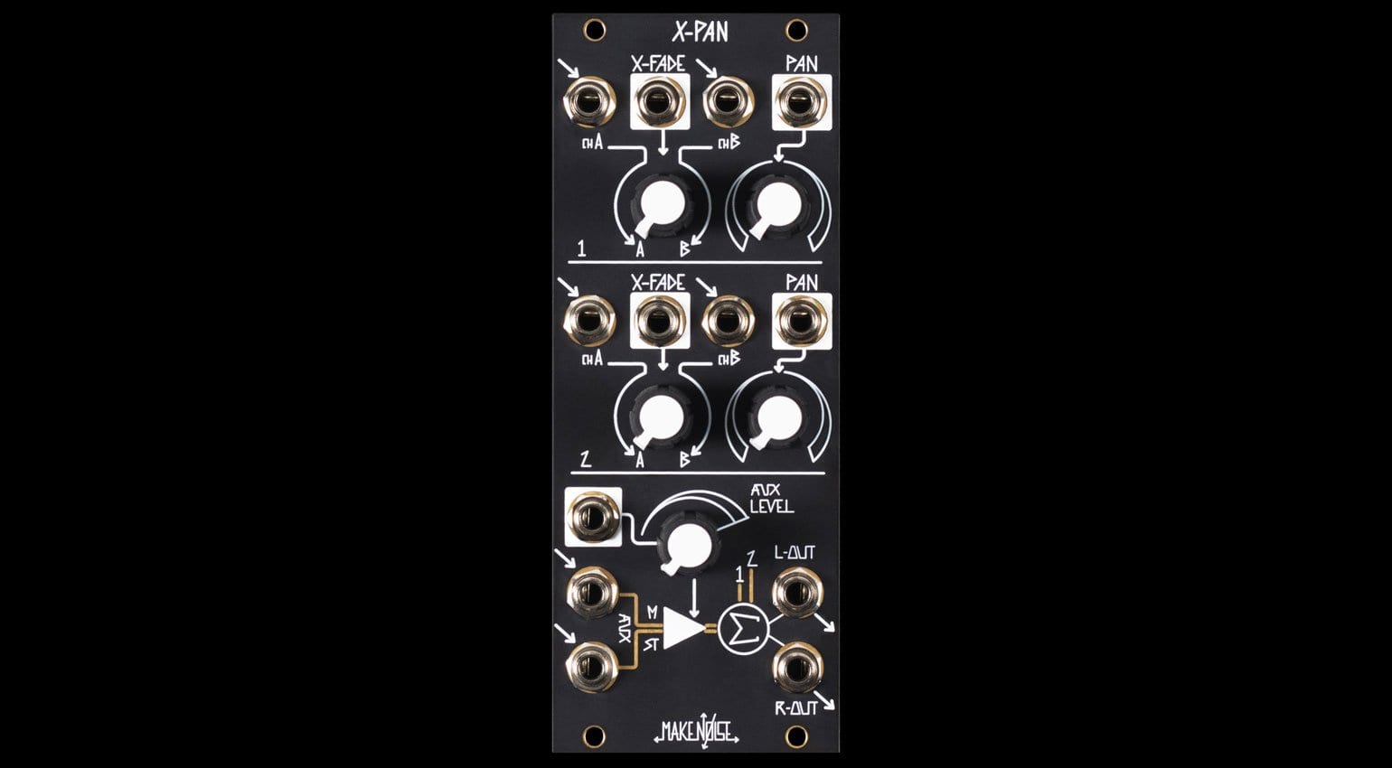 Make Noise XPAN voltage controlled pantastic stereo mixer