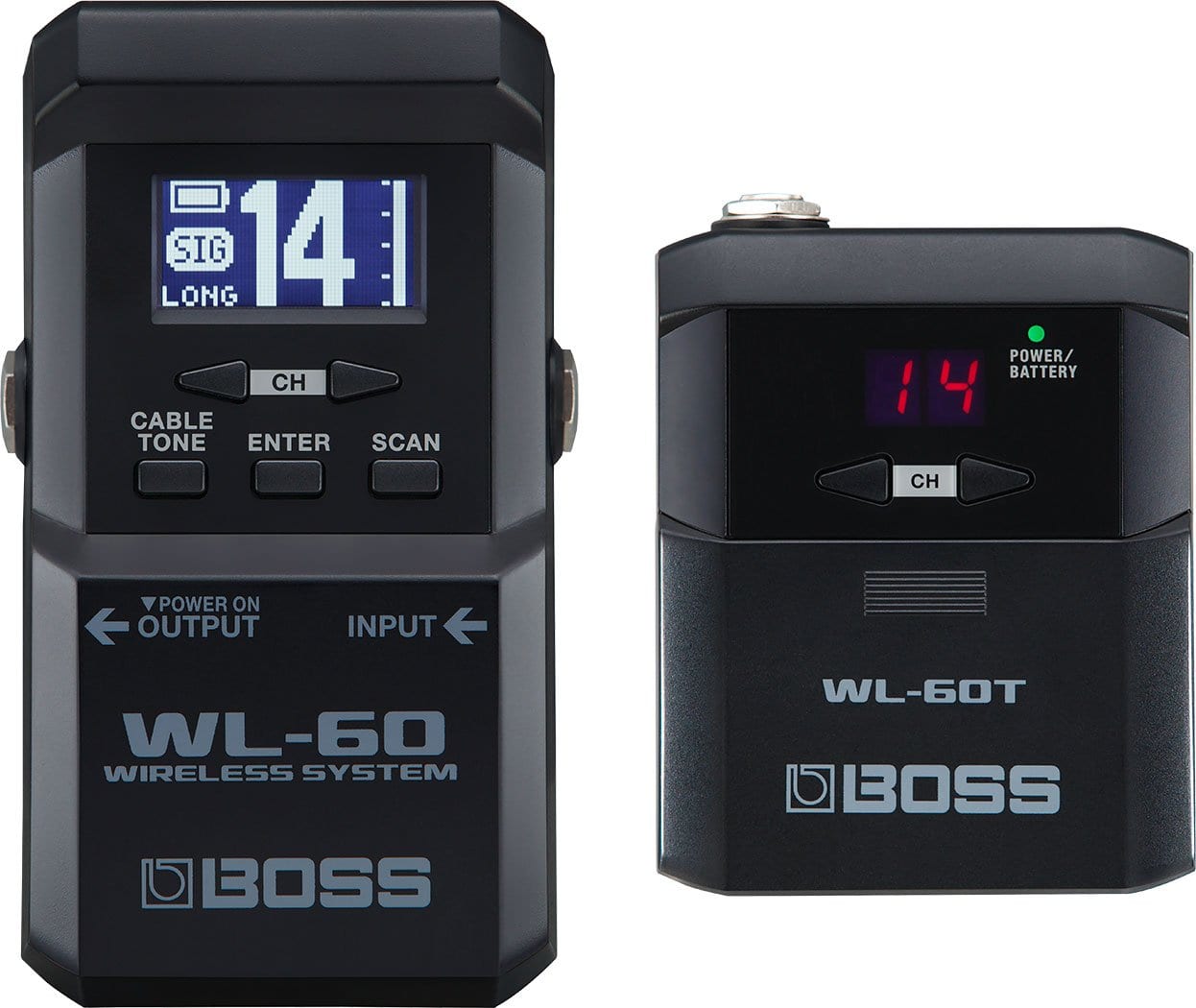 Boss WL60 wireless system 14channels, a big display and up to 25h battery life