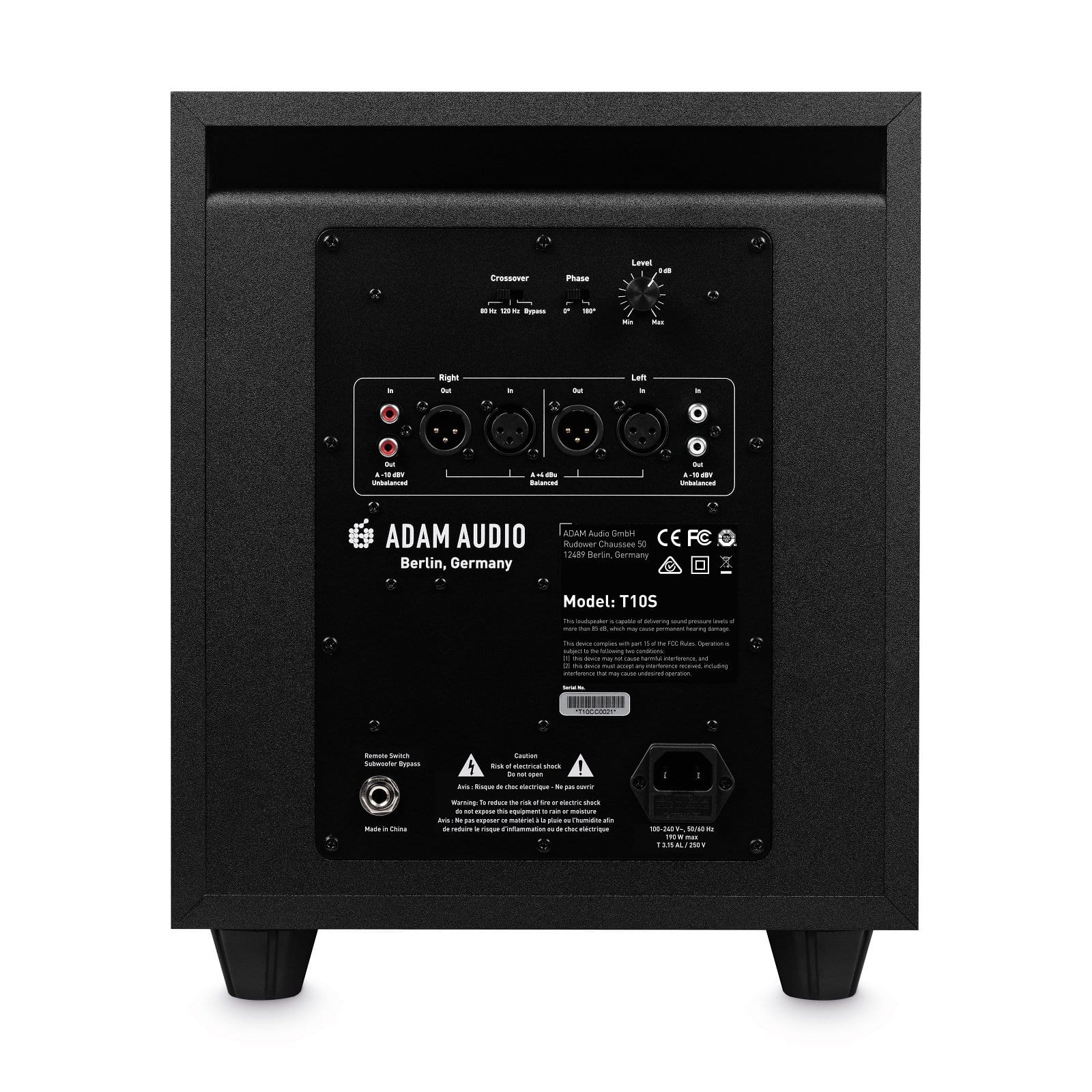 ADAM Audio T10S A compact powered subwoofer for your nearfields