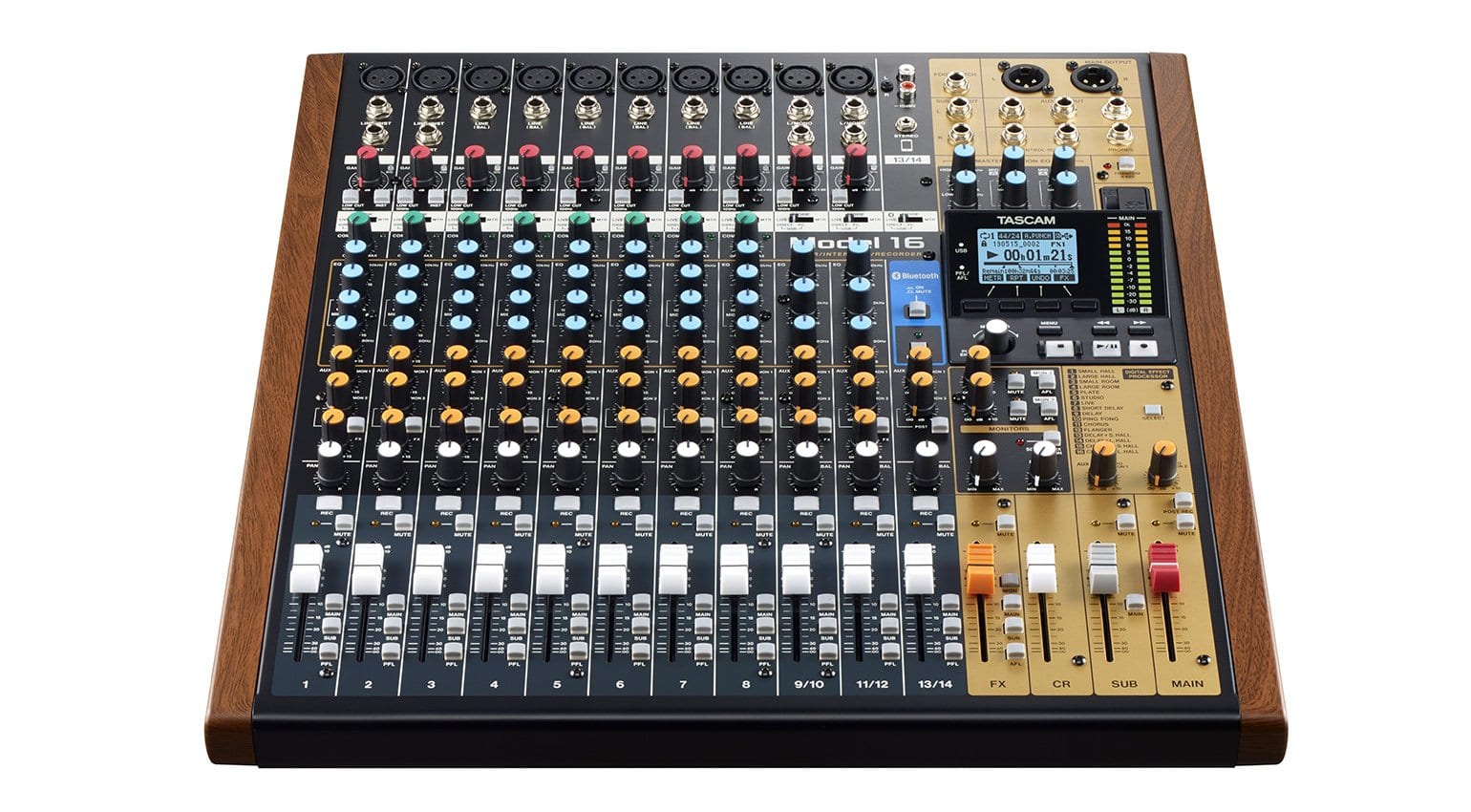 Tascam introduces the Model 16 mixer, interface and digital recorder