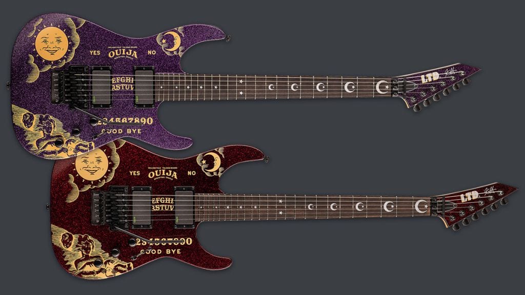 Keychain Guitar Esp Ouija Black Kirk Hammett Metallica Brand New Sealed