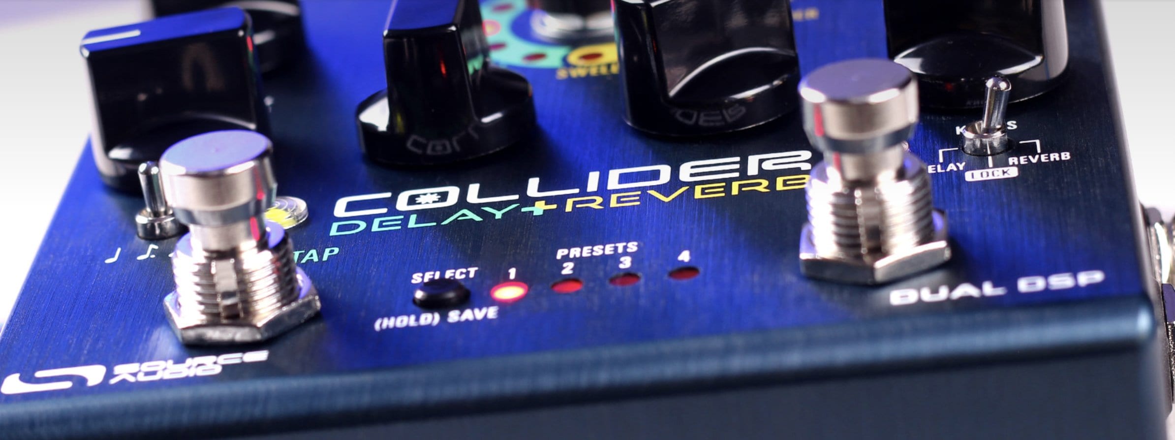 Source Audio Collider Delay + Reverb Dual DSP and lots of control