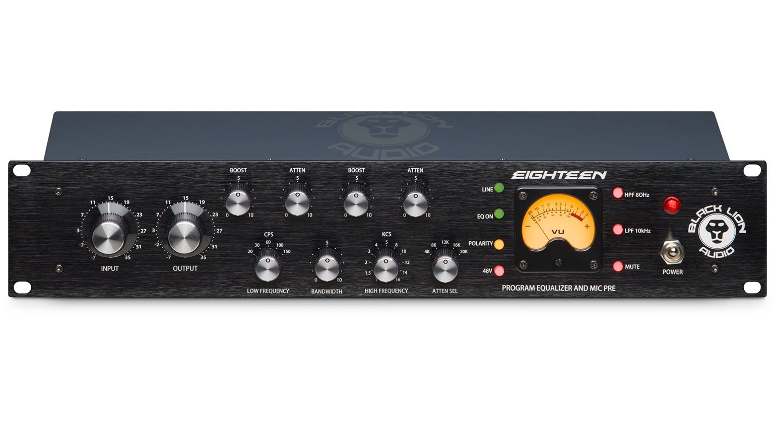 Black Lion Audio Eighteen: Mic preamp and program EQ with a Melcor 