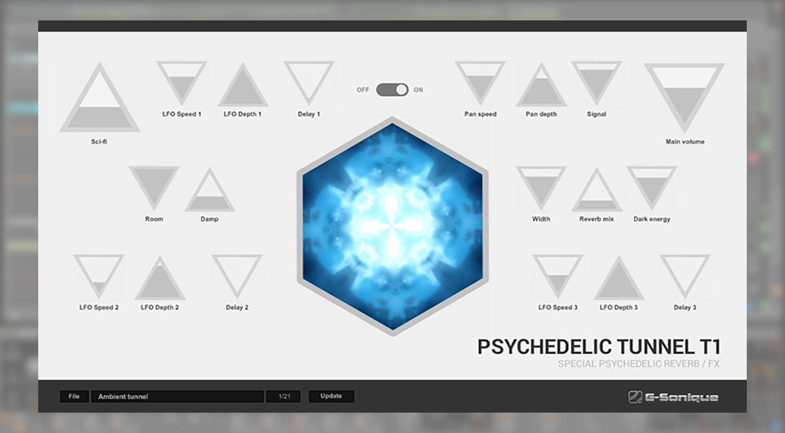 G-Sonique Psychedelic Tunnel T1: reverb with plenty of modulation -  gearnews.com