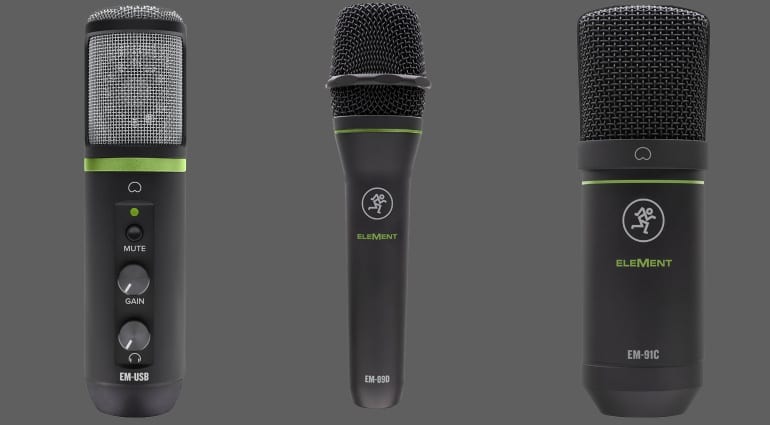 Mackie Elements microphones