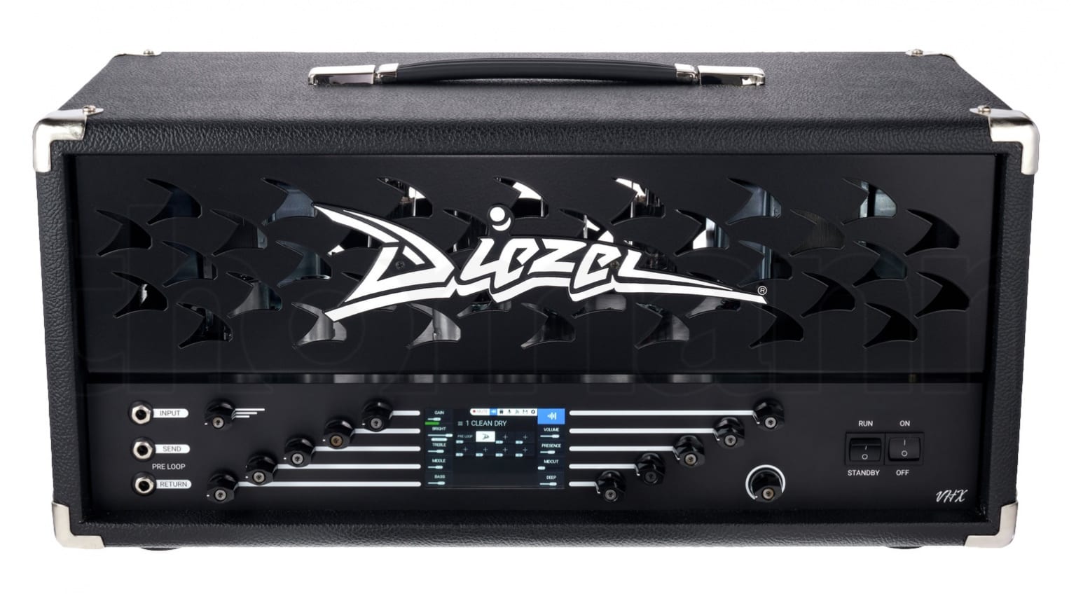 Diezel VHX A 100W amp head mixes fullon tube tone with DSP and IRs