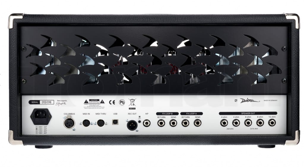 Diezel VHX A 100W amp head mixes fullon tube tone with DSP and IRs