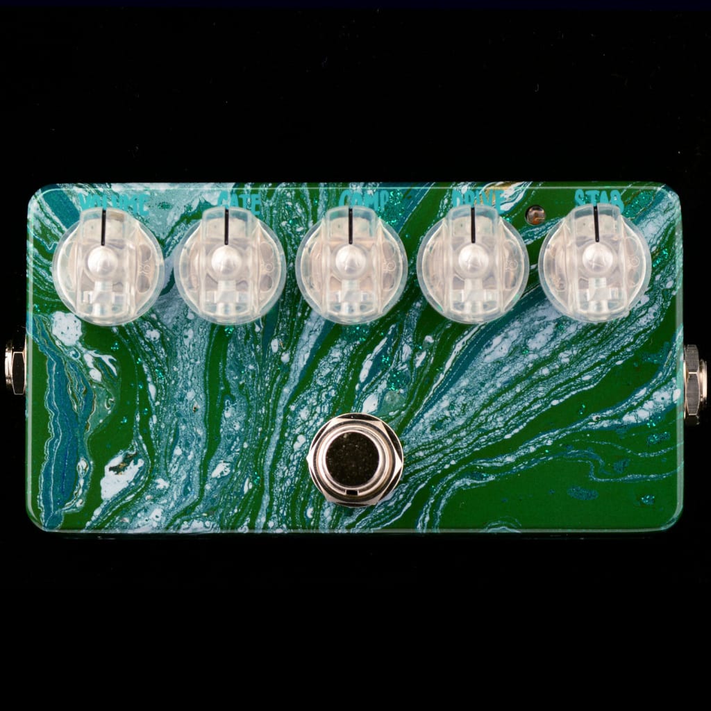 Fuzz Factory hand painted pedal by Lisa McGrath 