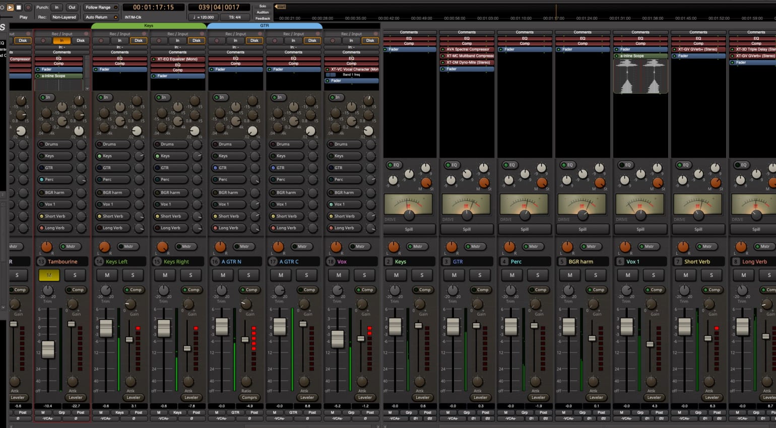 using ezdrummer2 harrison mixbus