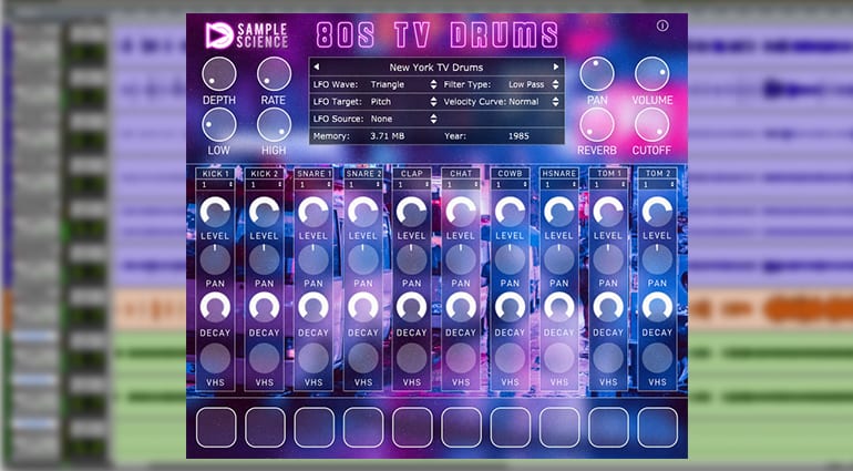 sample science 80s tv drums