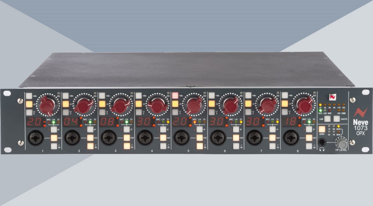 AMS Neve 1073 OPX: An 8-channel Neve preamp with USB and Dante audio - gear...
