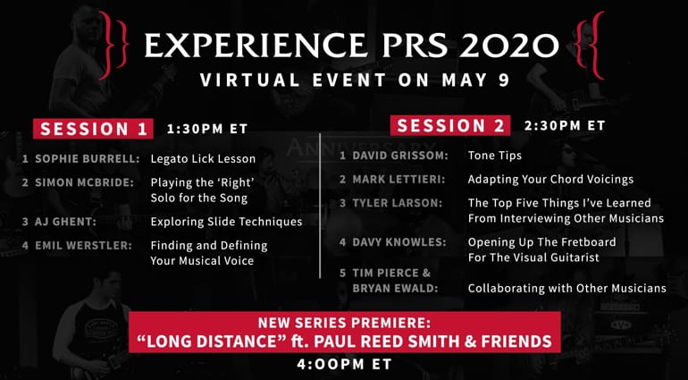 PRS Guitars Virtual Experience PRS 2020 Event on YouTube