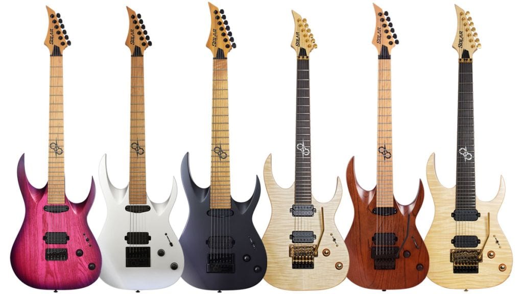 Solar Guitars launches new bolt on neck models