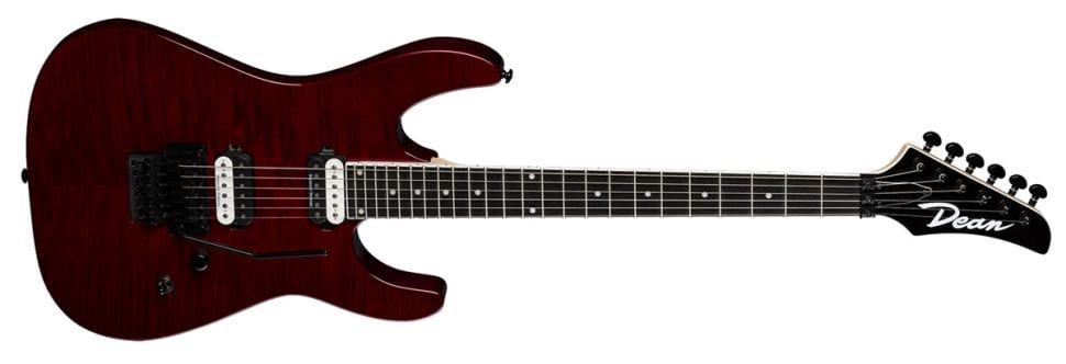Dean Guitars MD24 Flame Top Trans Cherry con Floyd Rose