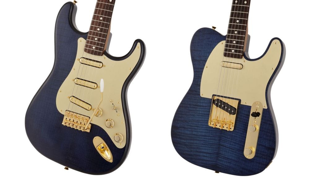 Fender Japan Indigo Dye Stratocaster and Telecaster