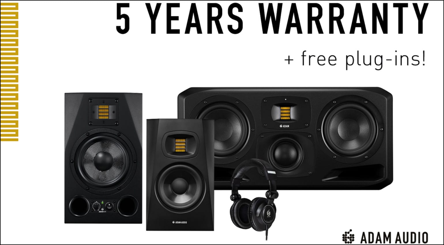 ADAM Audio gives away free plugins, extends warranty to five years