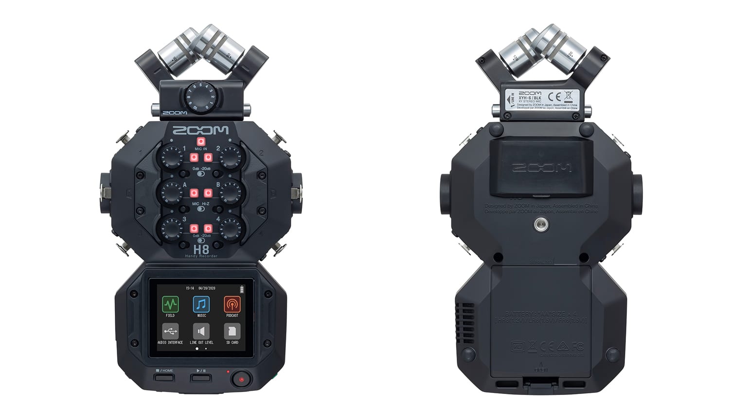 Zoom H8 a featurerich new portable recorder with touch screen interface